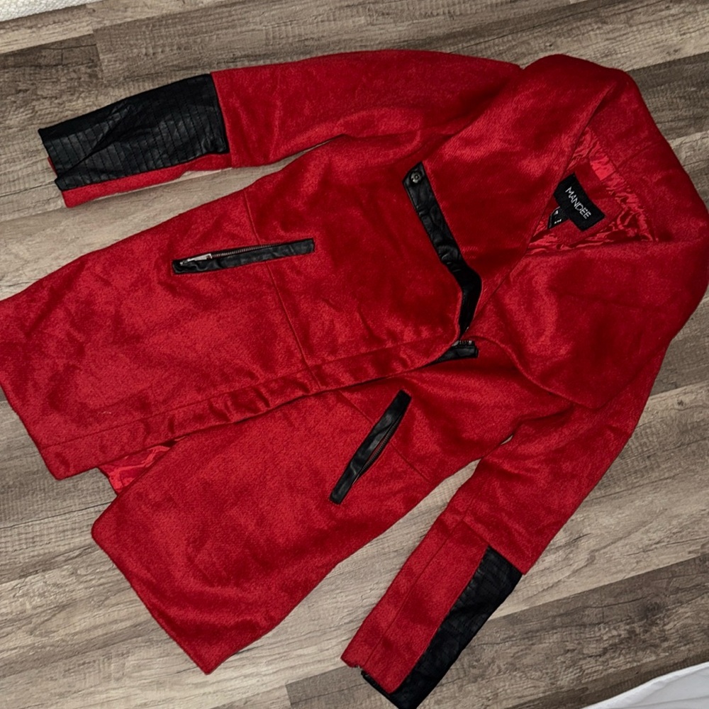 Red Mandees coat.